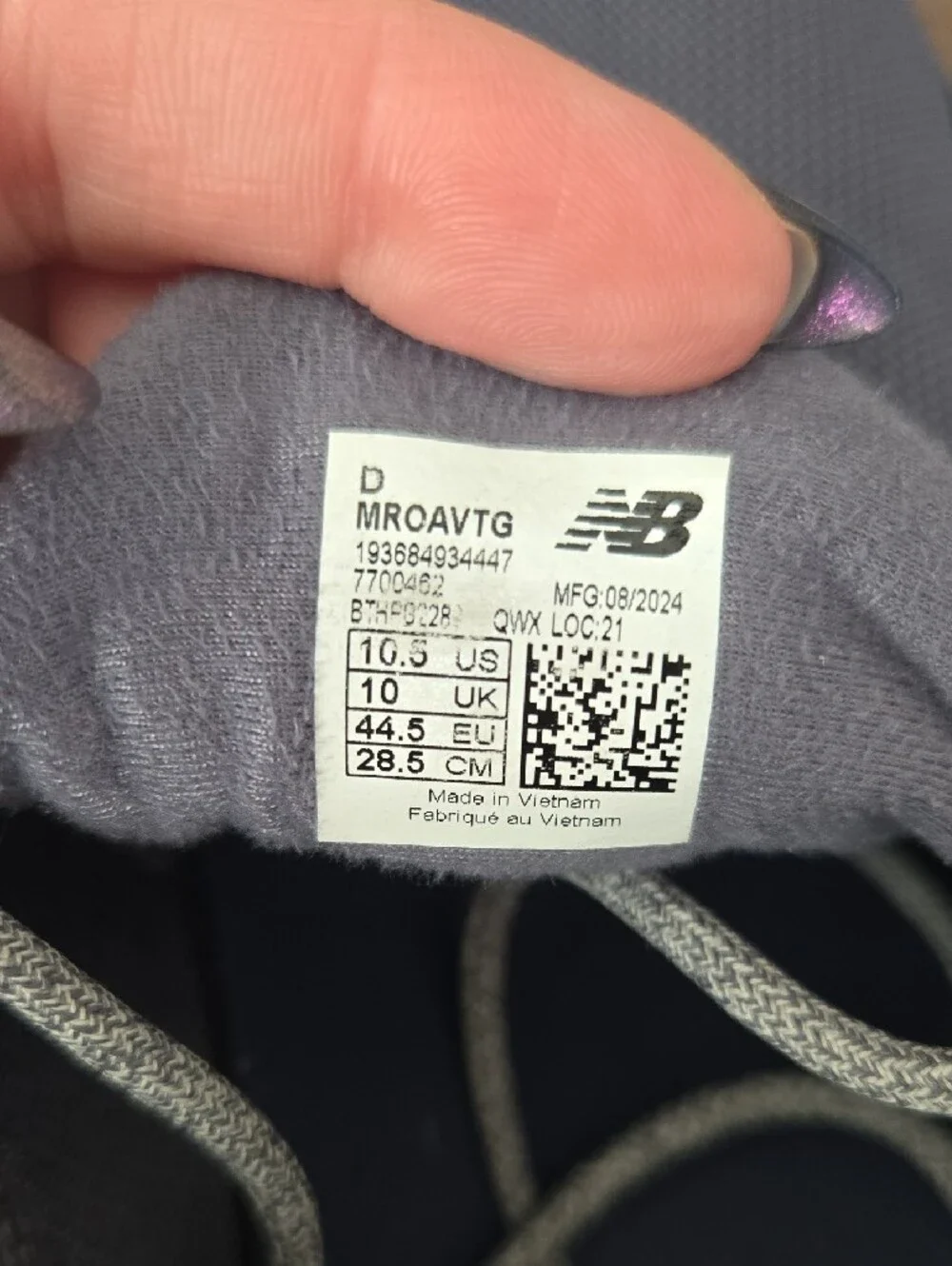 New Balance Men's Size 10.5 Fresh Foam Roav Gray Athletic Sneakers